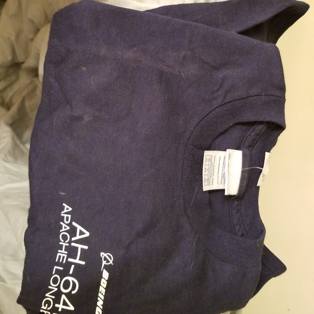 Boeing navy tshirt youth small